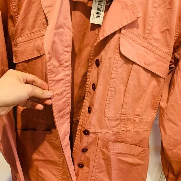 Alex Mill Womens JumpsuitsExpedition Jumpsuit Romper in Washed Twill CityPink